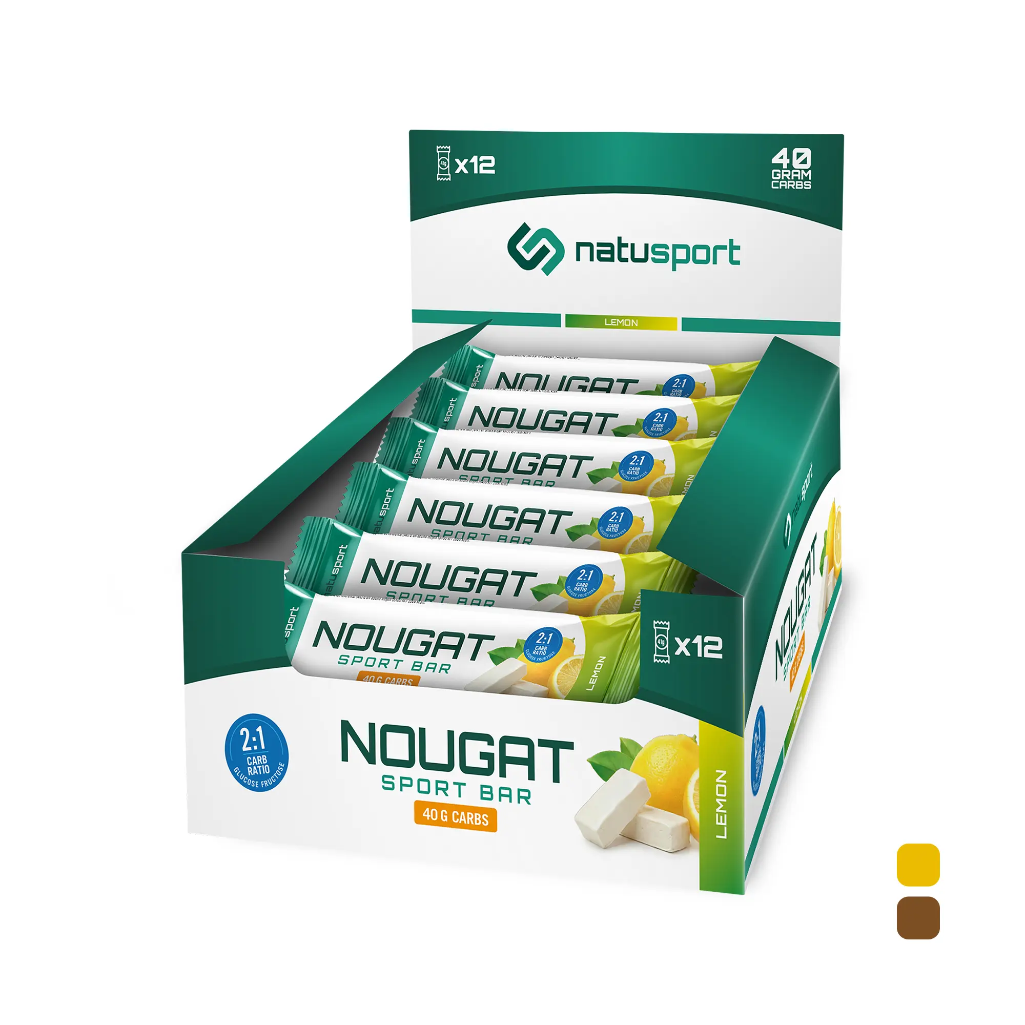 Nougat Energie Reep - 12 stuks
